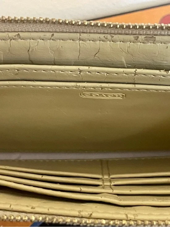 Vintage Coach Poppy Kyra Floral Graffiti Sateen Wallet Wristlet Y2K Rare - Picture 12 of 16